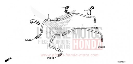 FRONT BRAKE PIPE CBF300NAJ de 2018